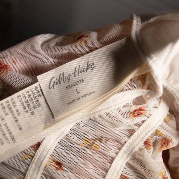 Gilly Hicks Hollister Floral Bralette with Sheer Back - Picture 3 of 3